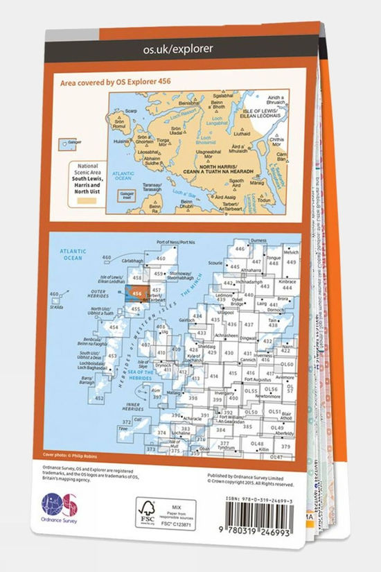  Explorer Map 456 North Harris And Loch Seaforth
