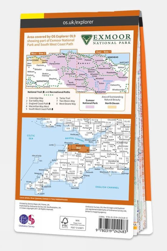  Explorer Map OL9 Exmoor
