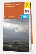  Ordnance Survey Explorer Map OL31 North Pennines - Teesdale And Weardale
