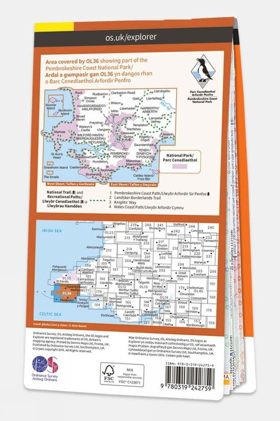 Explorer Map OL36 South Pembrokeshire