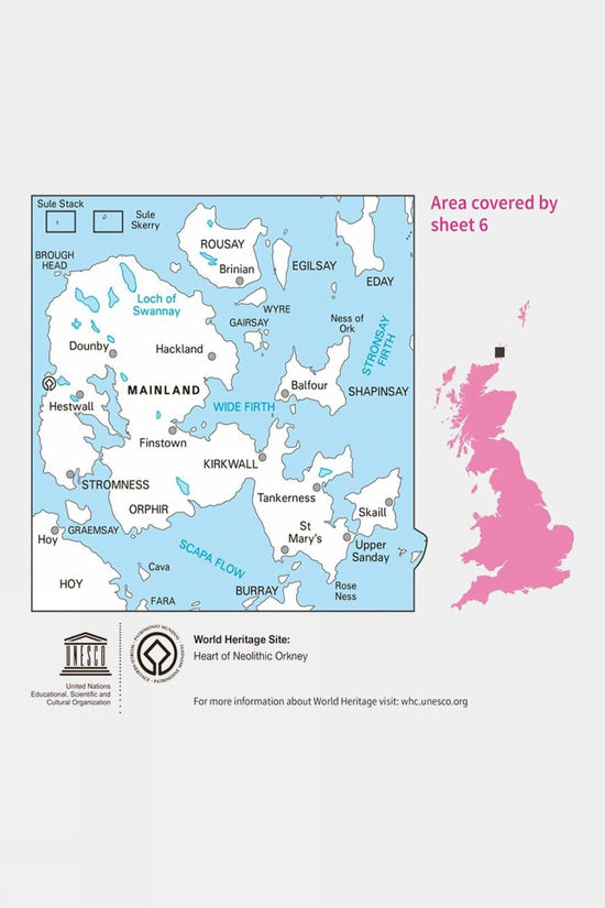  Landranger Map 06 Orkney - Mainland