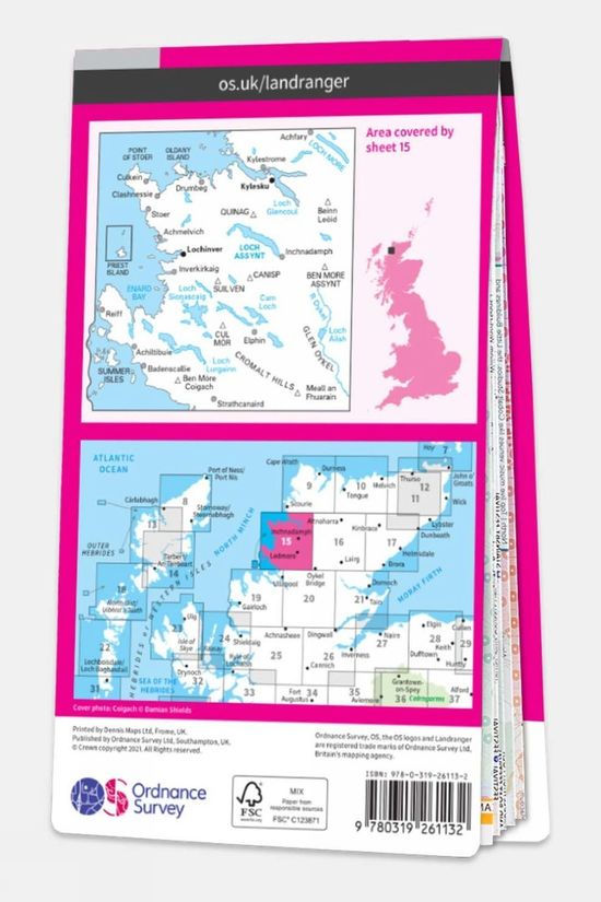  Ordnance Survey Landranger Map 15 Loch Assynt