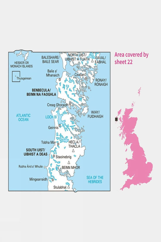 Landranger Map 22 Benbecula And South Uist