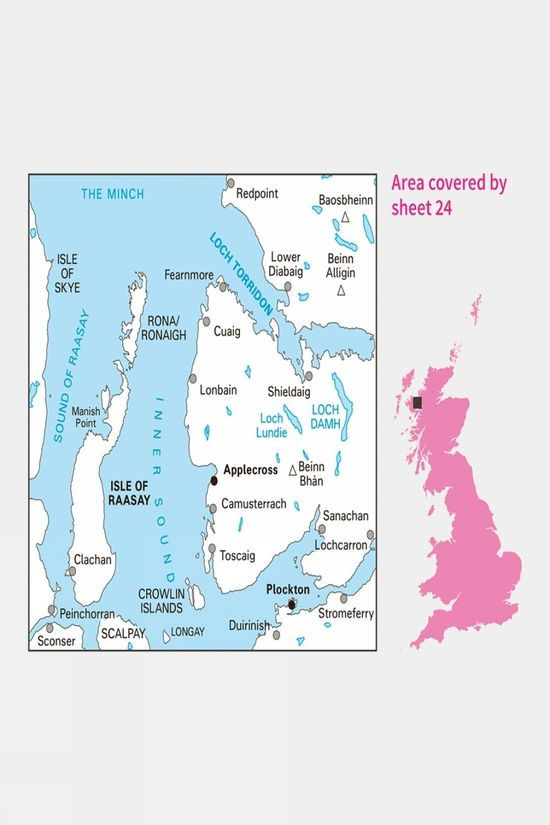  Ordnance Survey Landranger Map 24 Raasay And Applecross