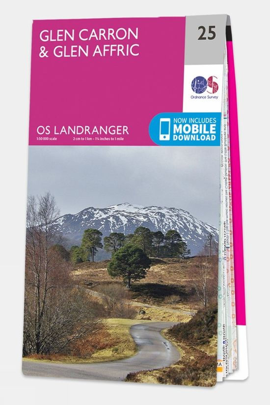  Landranger Map 25 Glen Carron And Glen Affric