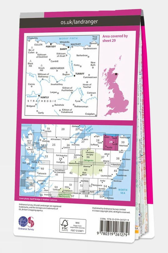  Landranger Map 29 Banff And Huntly