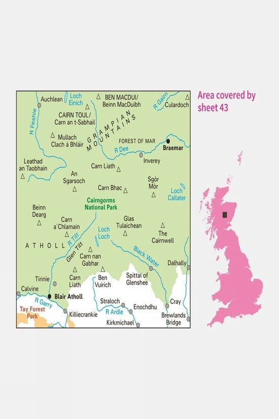  Landranger Map 43 Braemar And Blair Atholl