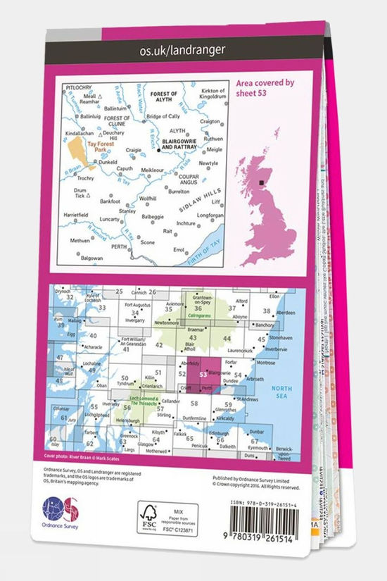  Landranger Map 53 Blairgowrie And Rattray