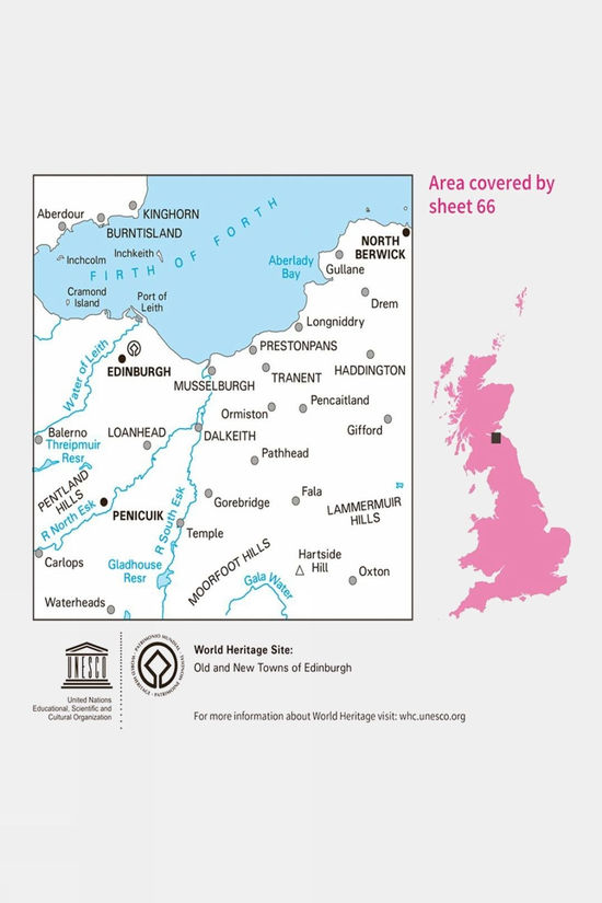  Landranger Map 66 Edinburgh