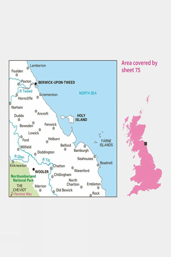  Landranger Map 75 Berwick- Upon-Tweed