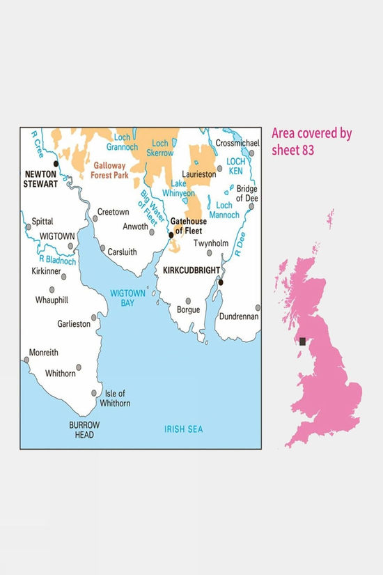  Landranger Map 83 Newton Stewart And Kirkcudbright