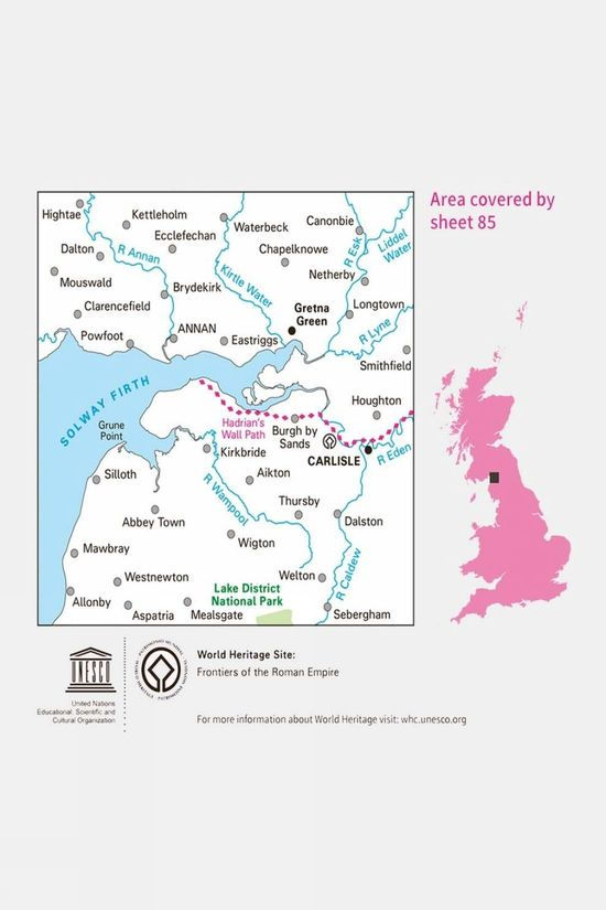  Ordnance Survey Landranger Map 85 Carlisle And Solway Firth