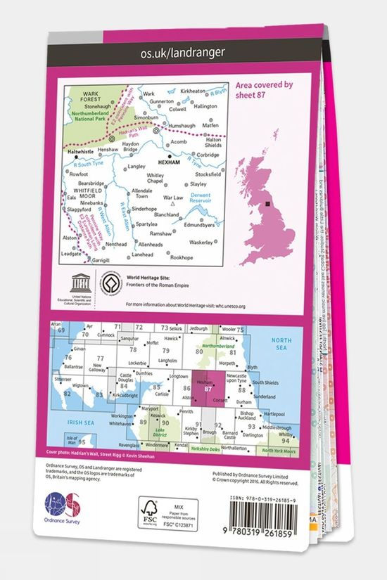  Landranger Map 87 Hexham And Haltwhistle