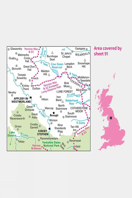  Landranger Map 91 Appleby-in-Westmorland
