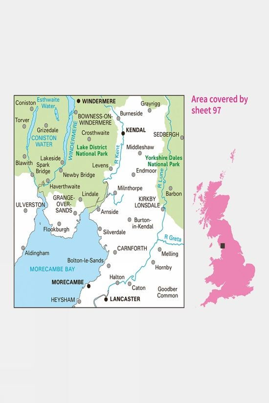  Ordnance Survey Landranger Map 97 Kendal And Morecambe