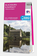  Ordnance Survey Landranger Map 103 Blackburn And Burnley