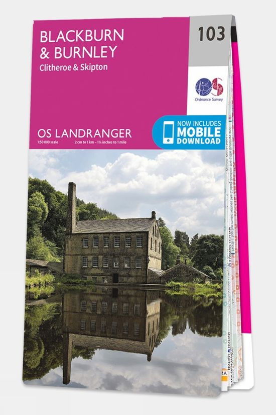  Ordnance Survey Landranger Map 103 Blackburn And Burnley