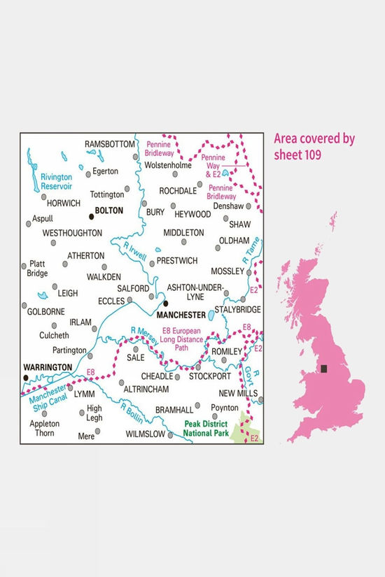  Landranger Map 109 Manchester