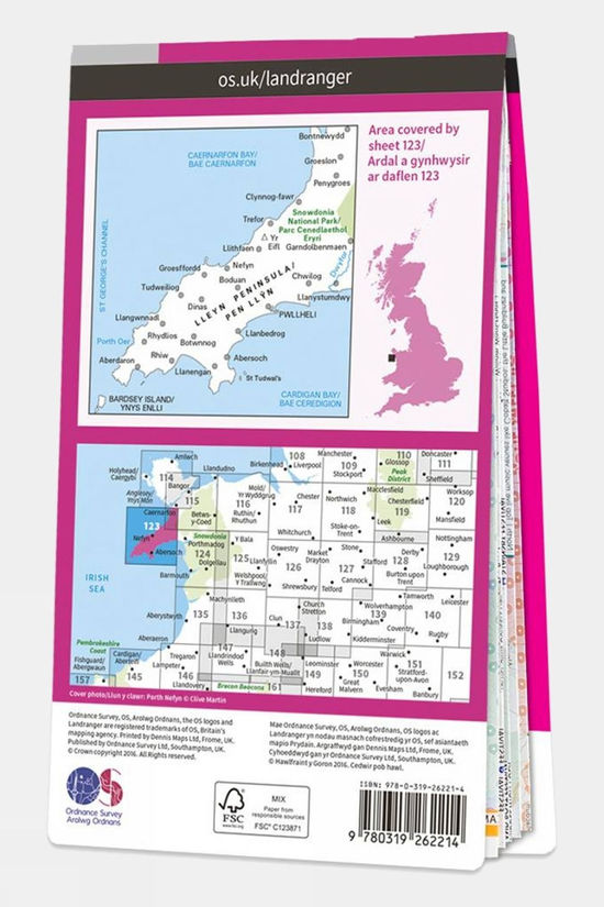  Landranger Map 123 Lleyn Peninsula