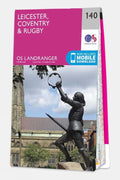  Ordnance Survey Landranger Map 140 Leicester, Coventry And Rugby