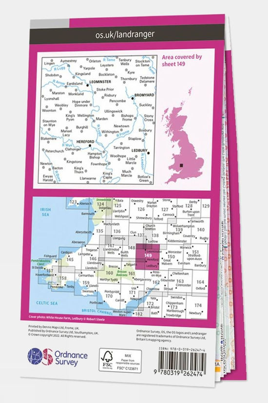  Landranger Map 149 Hereford And Leominster