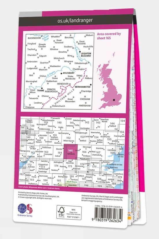  Ordnance Survey Landranger Map 165 Aylesbury And Leighton Buzzard