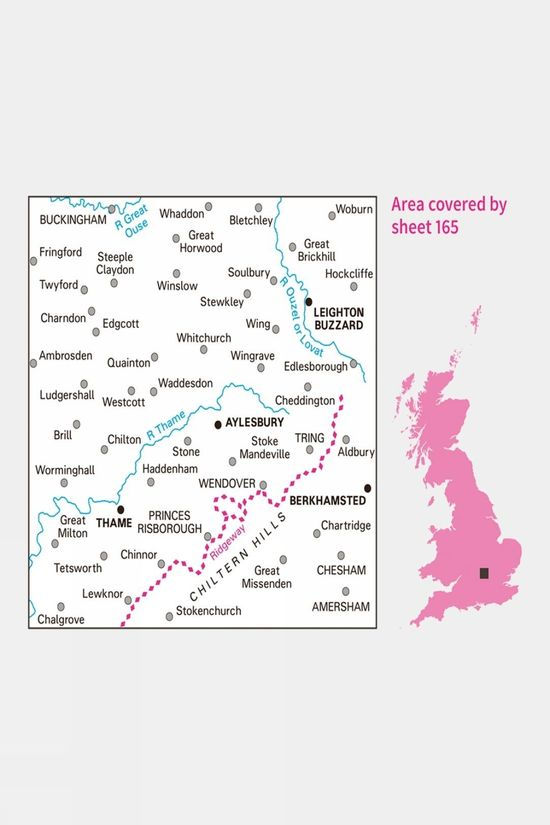  Ordnance Survey Landranger Map 165 Aylesbury And Leighton Buzzard