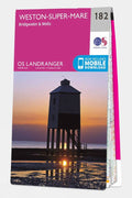  Landranger Map 182 Weston-super-Mare