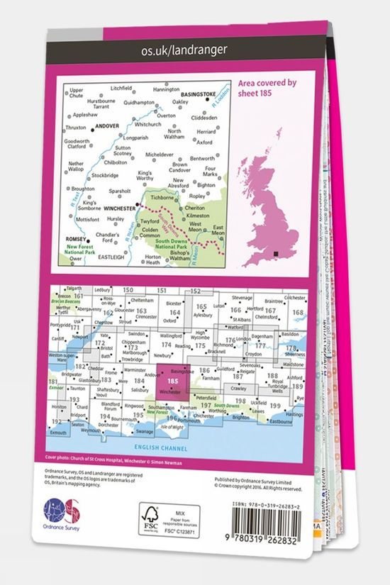  Landranger Map 185 Winchester And Basingstoke
