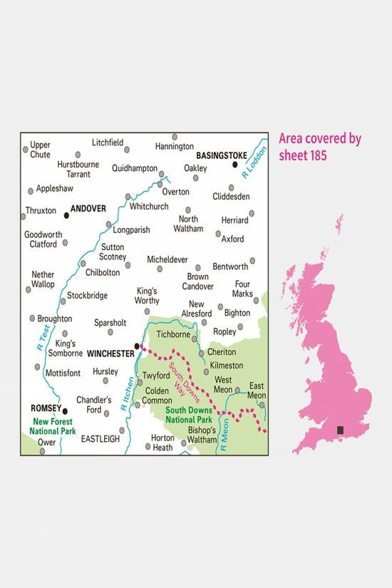  Landranger Map 185 Winchester And Basingstoke