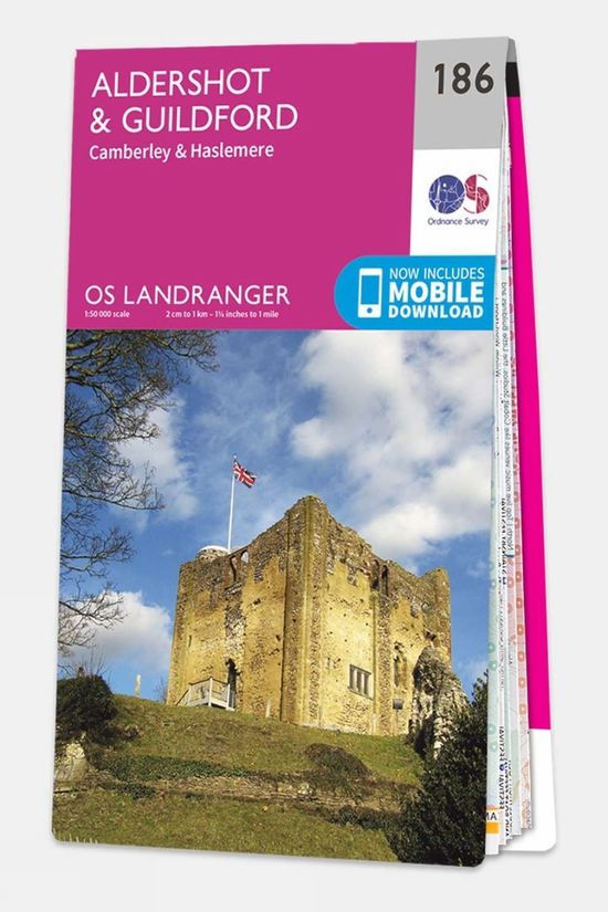  Ordnance Survey Landranger Map 186 Aldershot And Guildford