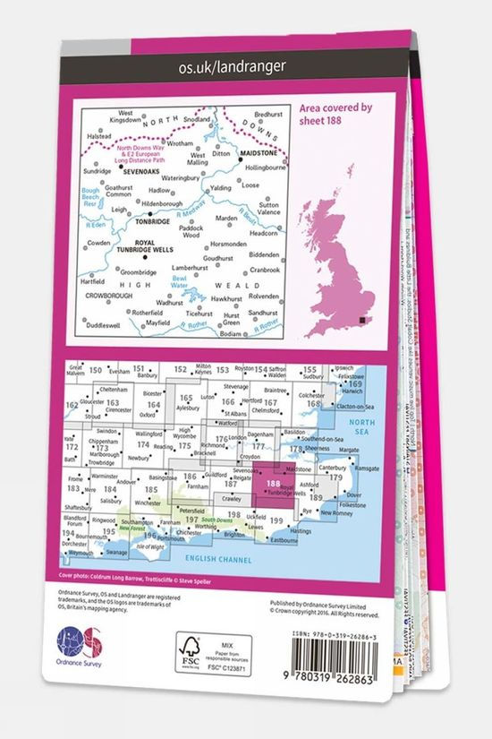  Landranger Map 188 Maidstone And Royal Tunbridge Wells