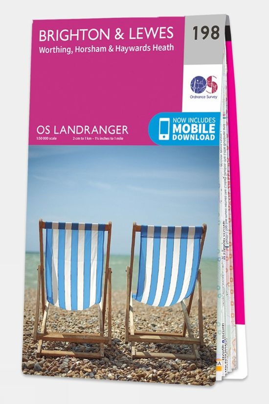  Ordnance Survey Landranger Map 198 Brighton And Lewes