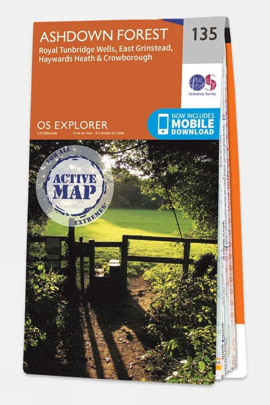  Ordnance Survey Active Explorer Map 135 Ashdown Forest