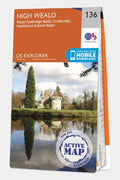  Active Explorer Map 136 High Weald