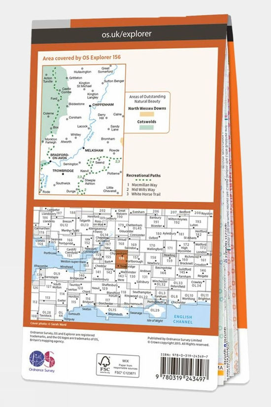  Active Explorer Map 156 Chippenham And Bradford-on-Avon