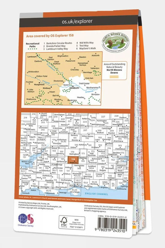  Active Explorer Map 158 Newbury And Hungerford