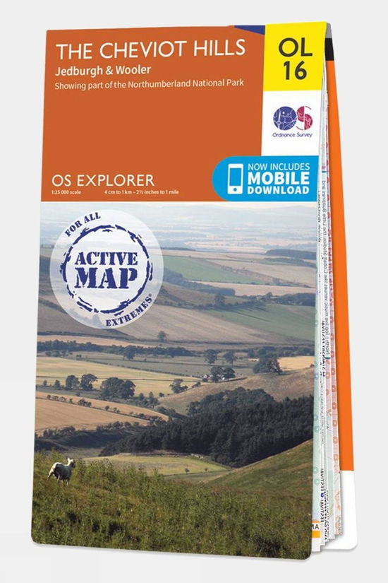  Active Explorer Map OL16 The Cheviot Hills