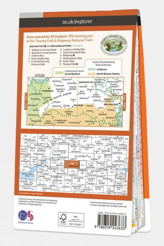  Active Explorer Map 170 Vale Of White Horse