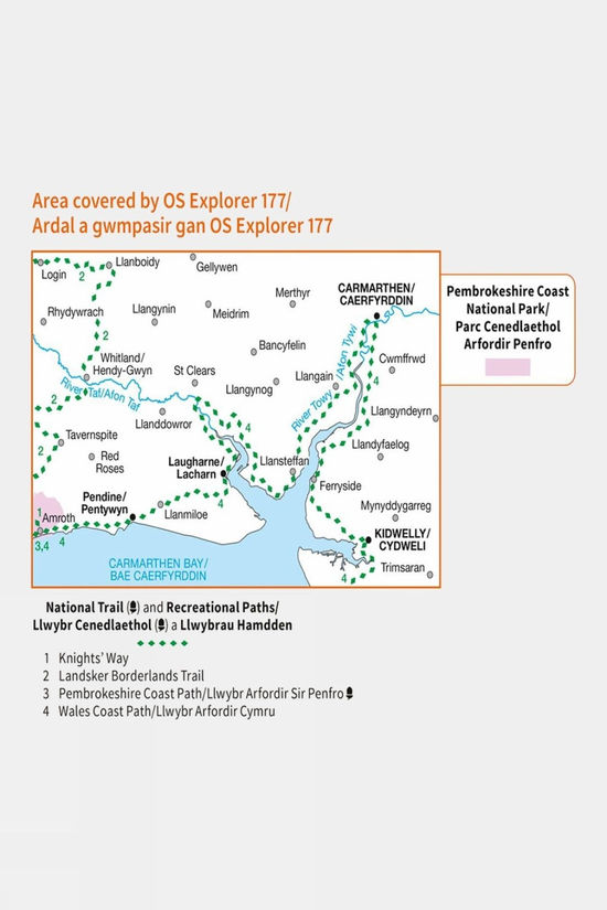  Active Explorer Map 177 Carmarthen And Kidwelly