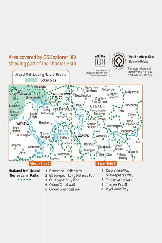  Active Explorer Map 180 Oxford