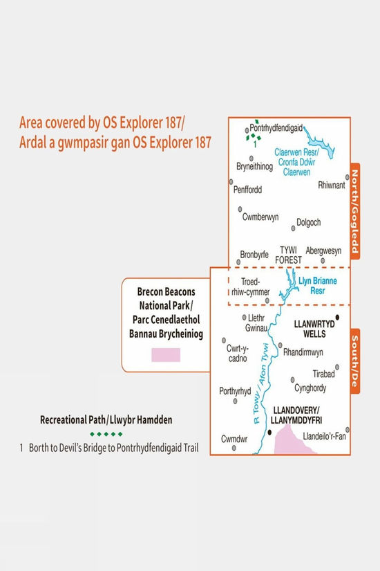  Active Explorer Map 187 Llandovery
