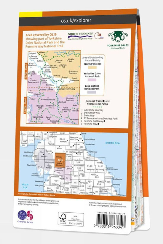  Active Explorer Map OL19 Howgill Fells And Upper Eden Valley