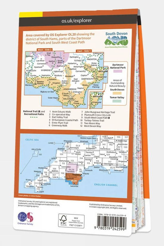  Active Explorer Map OL20 South Devon