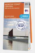  Active Explorer Map 251 Norfolk Coast Central
