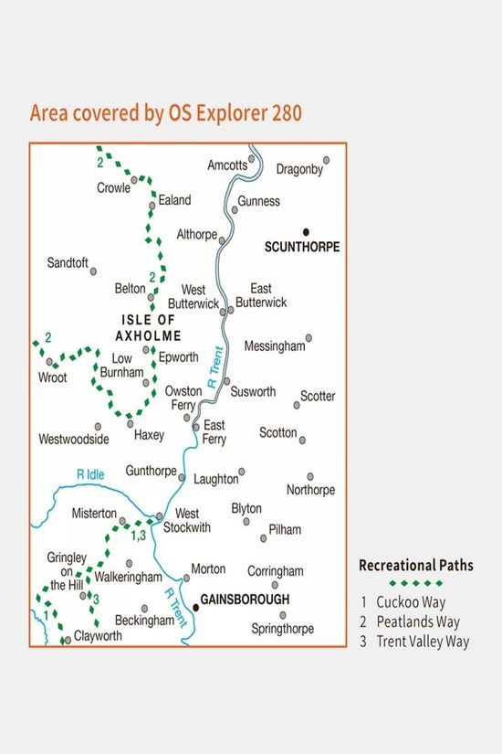  Active Explorer Map 280 Isle Of Axholme