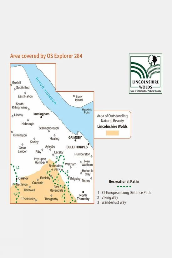  Active Explorer Map 284 Grimsby, Cleethorpes And Immingham