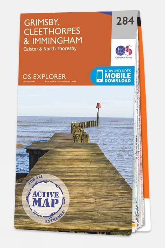  Active Explorer Map 284 Grimsby, Cleethorpes And Immingham