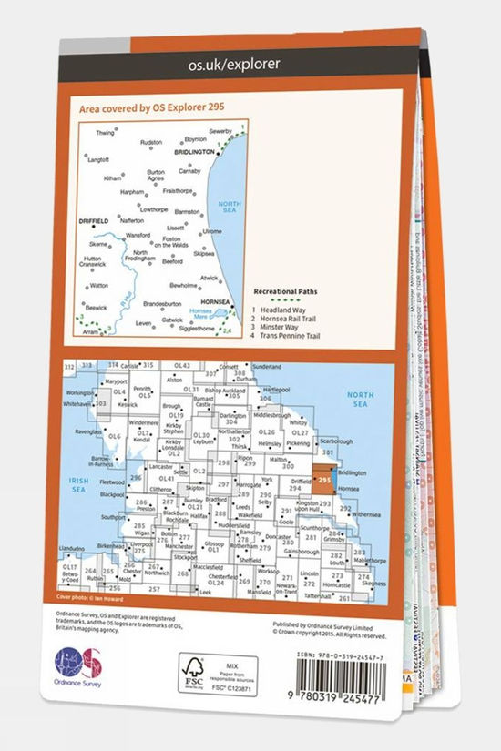  Active Explorer Map 295 Bridlington, Driffield And Hornsea