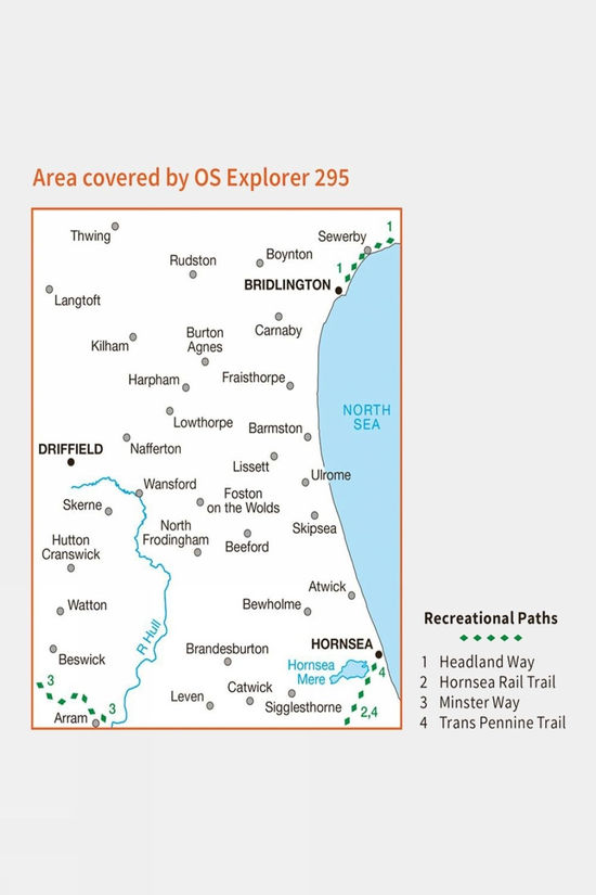  Active Explorer Map 295 Bridlington, Driffield And Hornsea